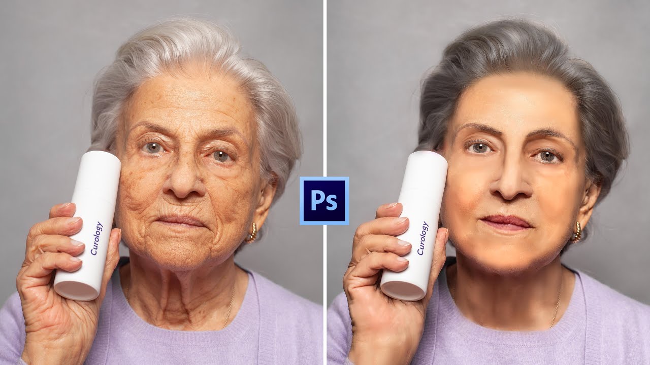 Old to Young photoshop transformation tutorial