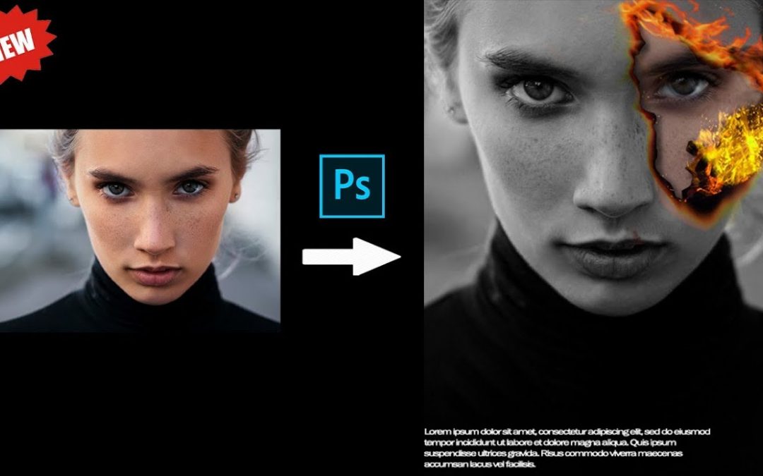 Fire face tutorial easiest way – Photoshop tutorial