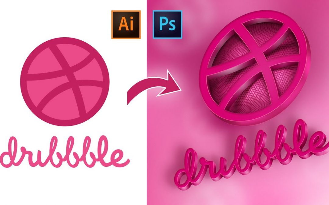 How to make 3D logo using Adobe Illustrator and Photoshop – Tutorial