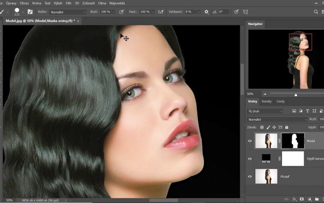 Jak vybrat modelku v Adobe Photoshop (TUTORIAL)