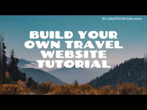 Build Your Own Simple Travel Website Tutorial Video!!