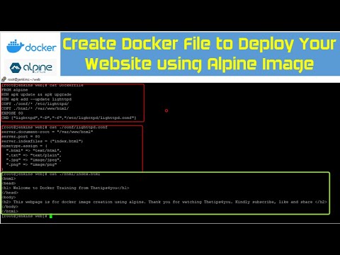 Create Docker File to Deploy Your Website using Alpine Image