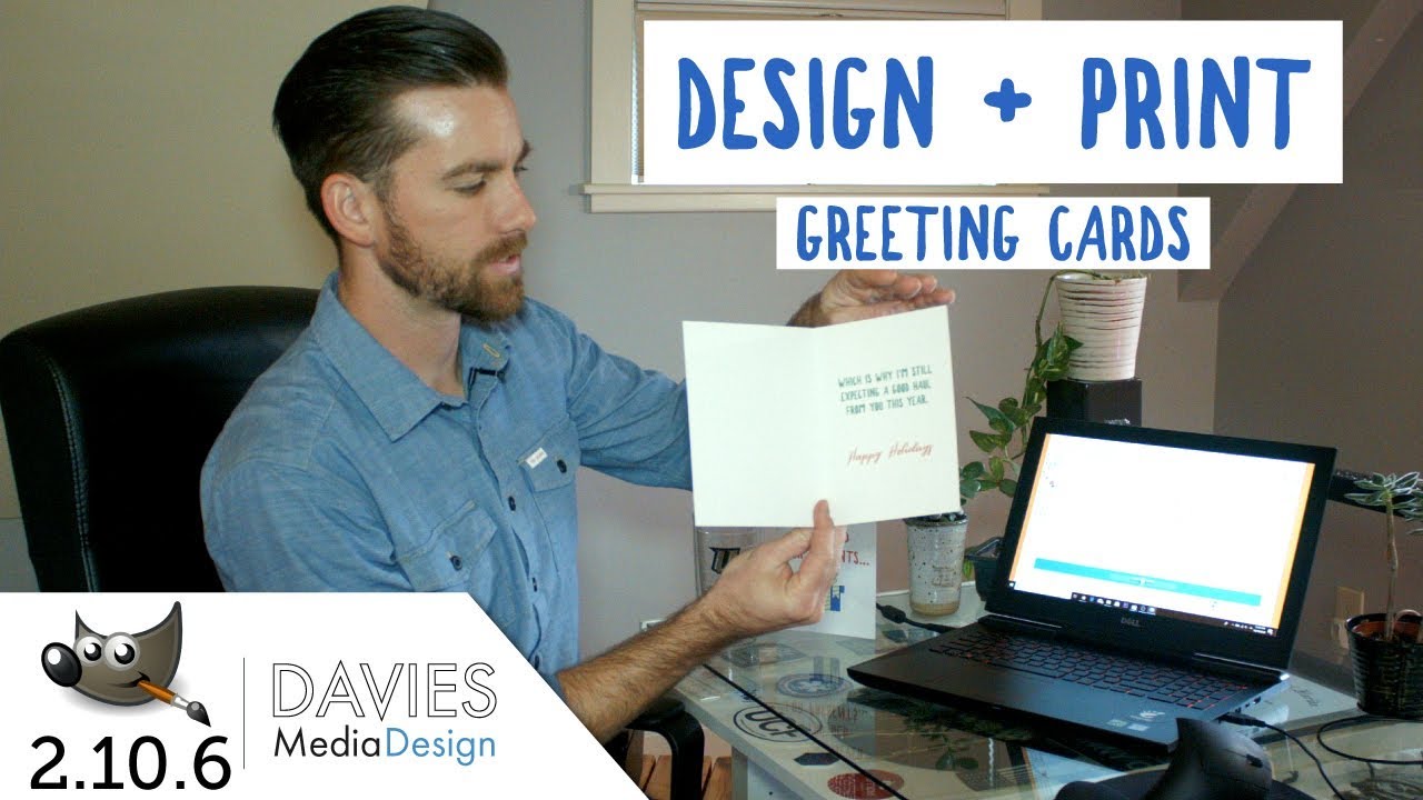 DIY - Design and Print Your Own Greeting Card in GIMP 2.10