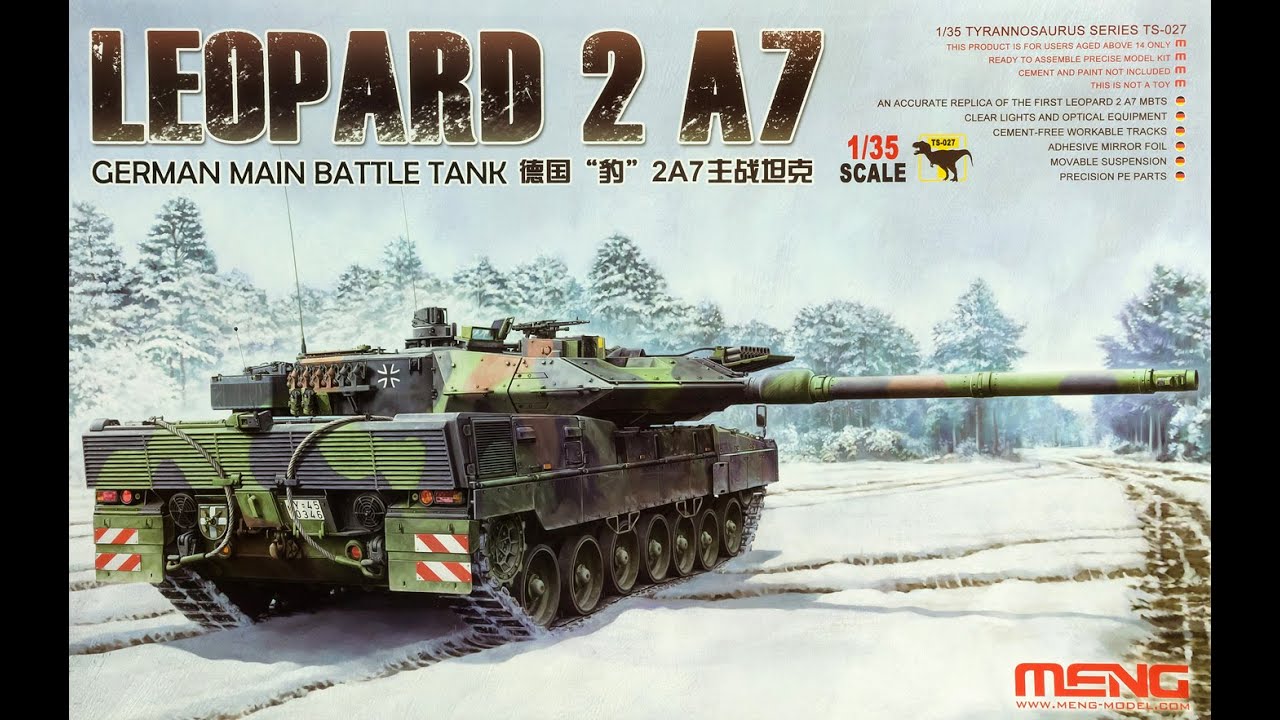 Meng Models : Leopard 2 A7 German MBT : 1/35 Scale Model : Step By Step Video Build : Episode.1