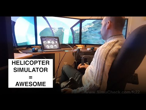 R22 helicopter simulator at home, learn how to fly, build your own with instructions on our website