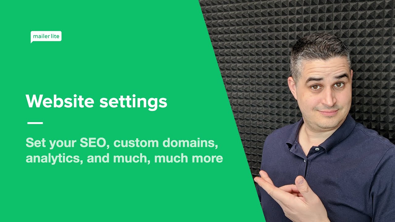 Website settings: How to set up your website settings in MailerLite