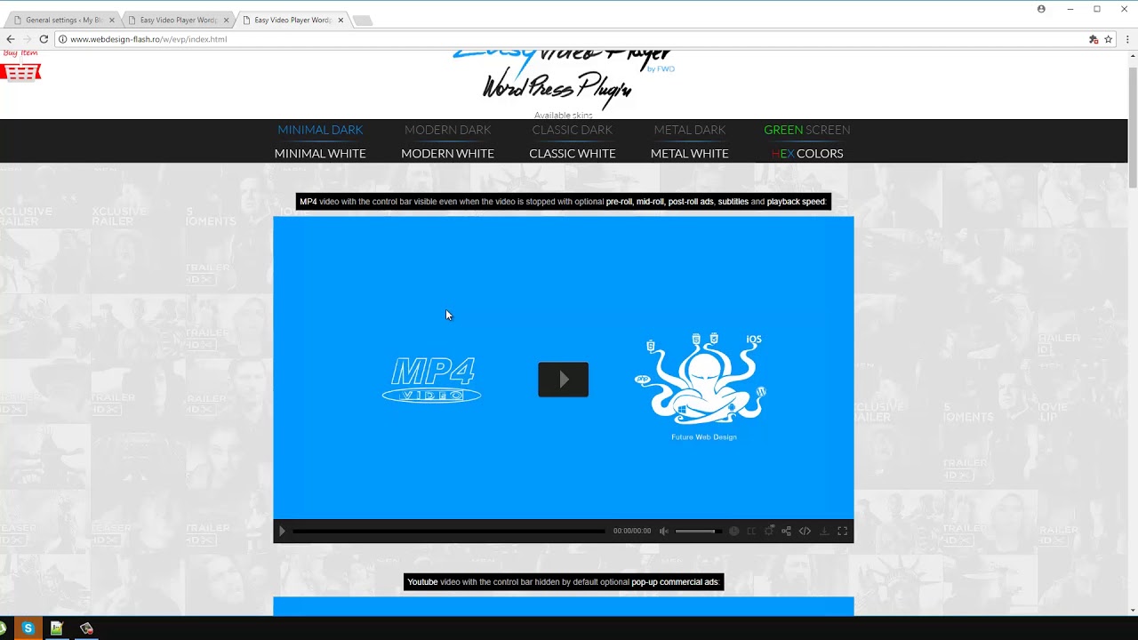 Easy Video Player Wordpress Plugin tutorial