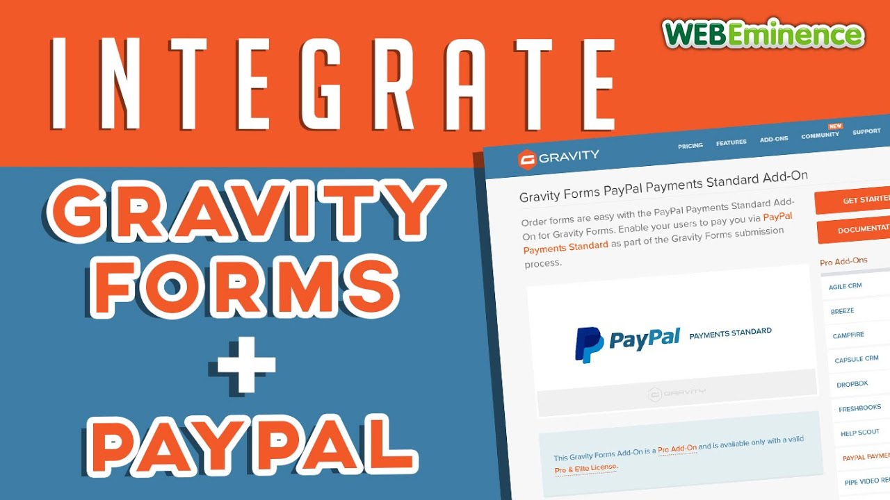 Gravity Forms + Paypal Standard - Taking Payments On Complex Forms on a WordPress Website