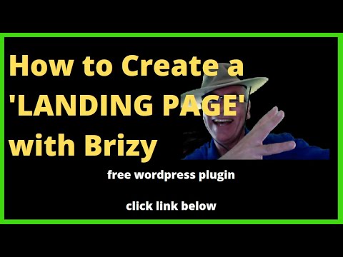 How to Create a  Free Landing Page with Brizy Wordpress Plugin