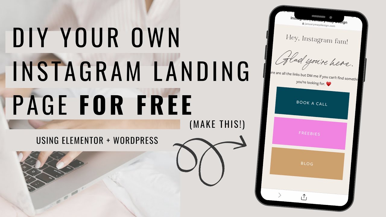 How to DIY an Instagram Links Page from Scratch with Elementor (on WordPress)
