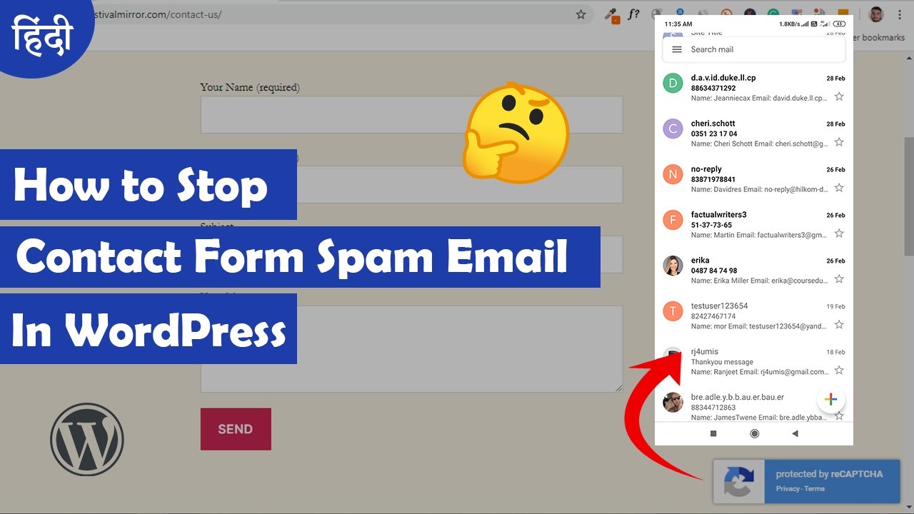 How to Stop Contact Form Spam on WordPress