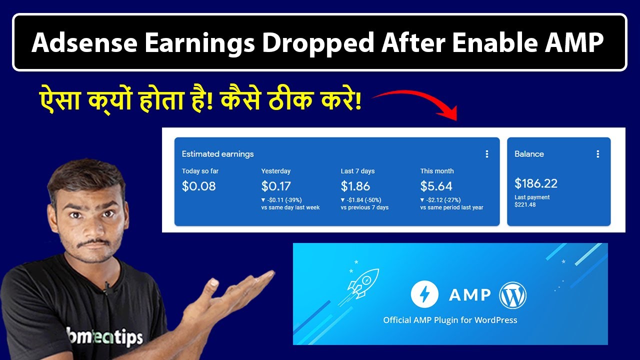 My Adsense Earnings Going Down After Enable AMP Why! |  Problem Solved!