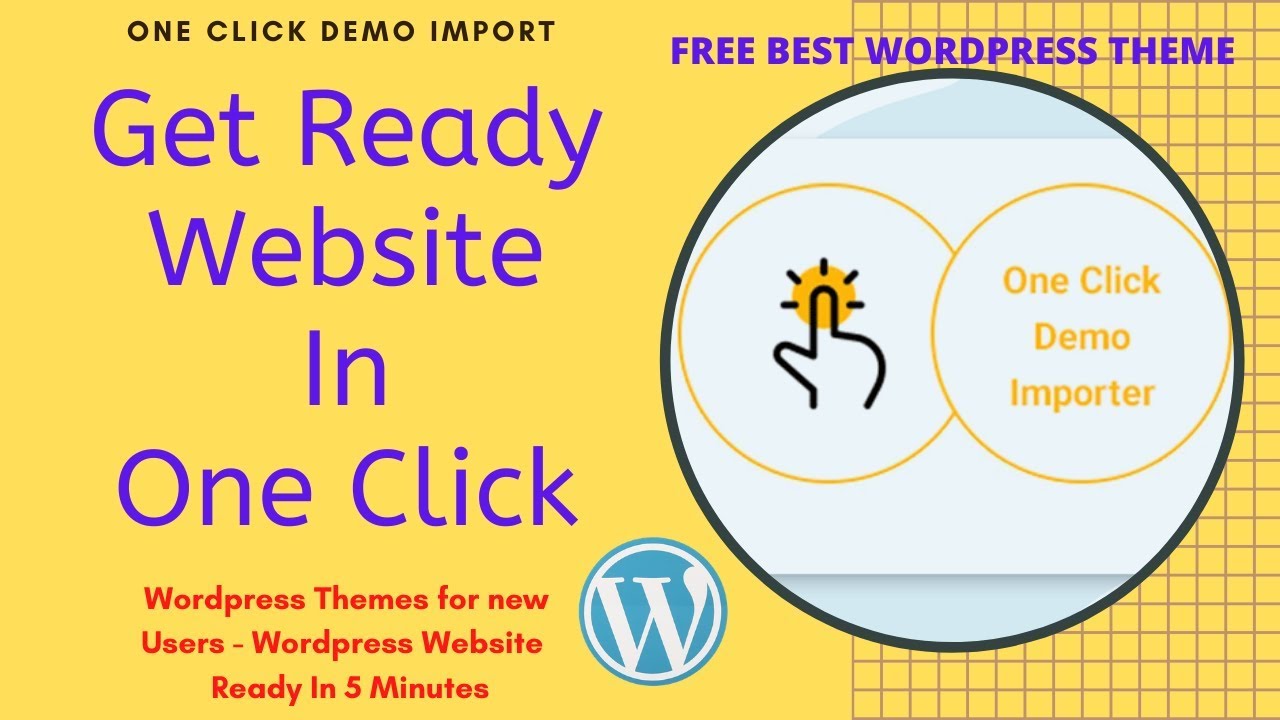 One click demo import   -Top 6 Free & Best Wordpress Themes