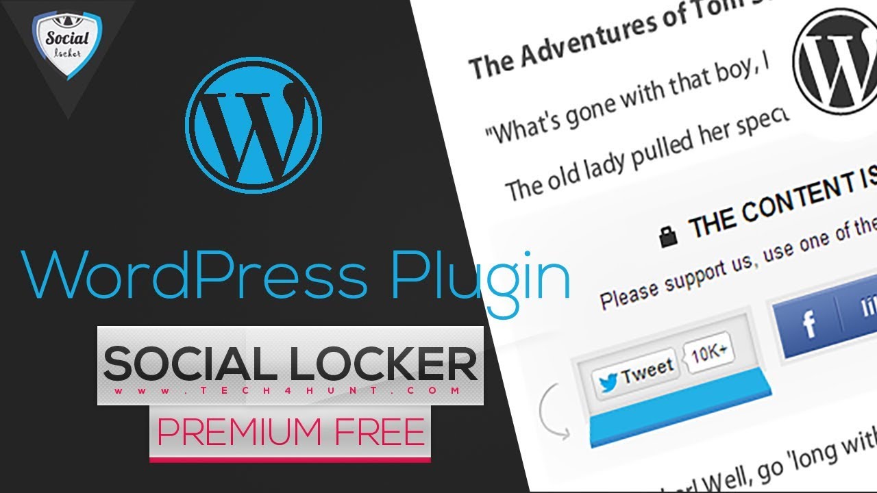 Social Locker Pro | Wordpress Plugin | No Registration Key