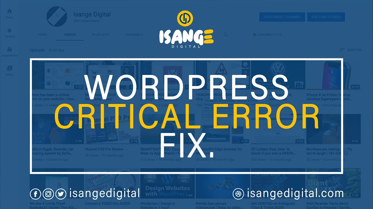 There has been a critical error on your website | How To Fix This?