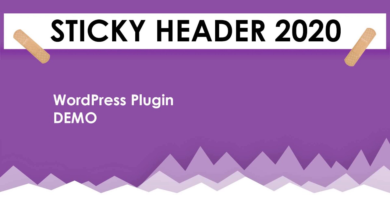 WordPress Sticky Header Plugin – Sticky Header 2020