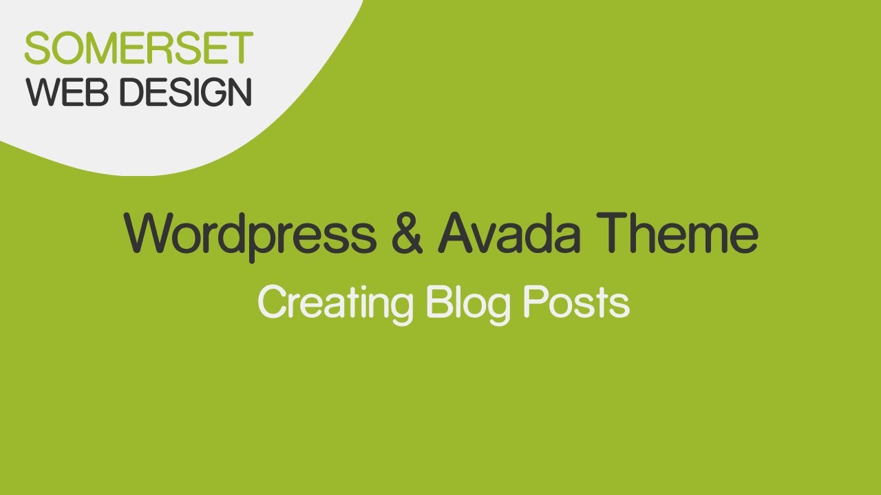 Adding blog posts to Wordpress using the Avada Theme