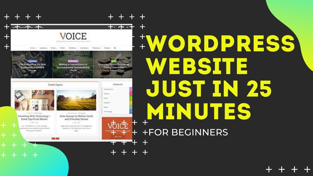 How to Make WordPress Website Just in 25 minutes Simple & Easy