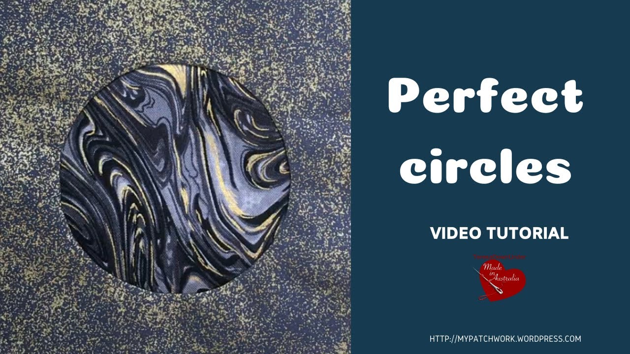 Perfect circles - quilting video tutorial