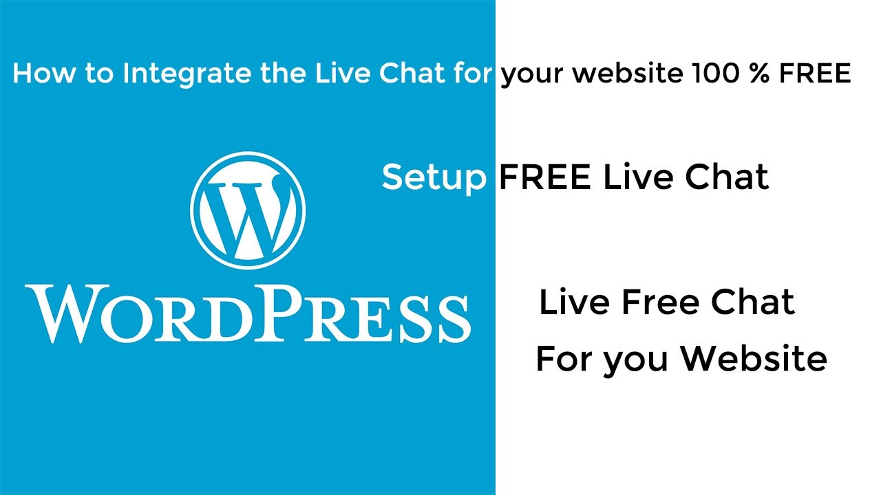 how to add live chat to your website | 100 % free | Wordpress