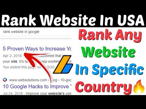 How to Rank a Website in a Specific Country | Rank Website In USA | Rank Website In Any Country 2020