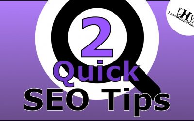 search engine optimization tips – Two Quick SEO Tips – Sitemap & WebPage SEO