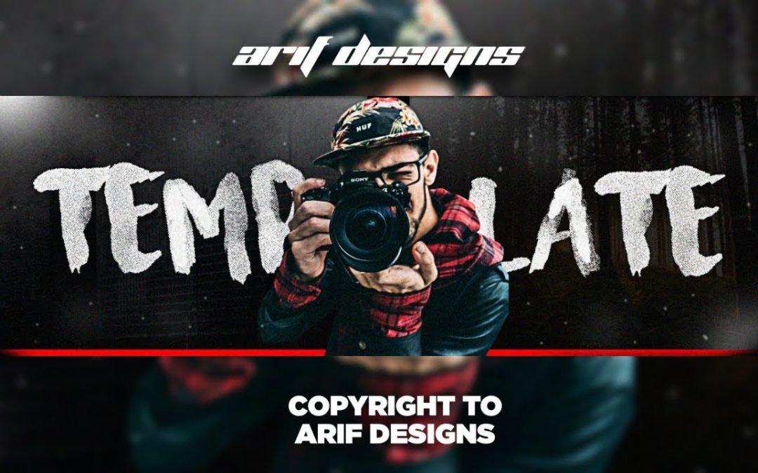 Photoshop Tutorial l Vlogger Header Design By ARIF DESIGNS