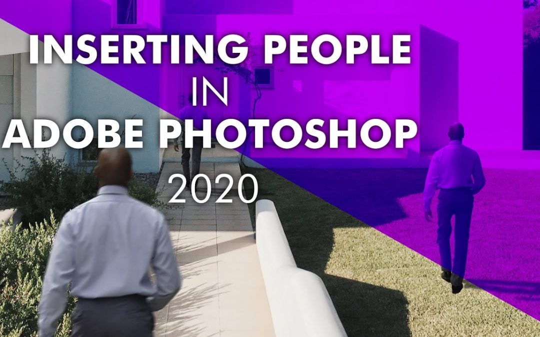 Inserting People in Adobe Photoshop Tutorial | Architecture Visualization Rendering | 2020