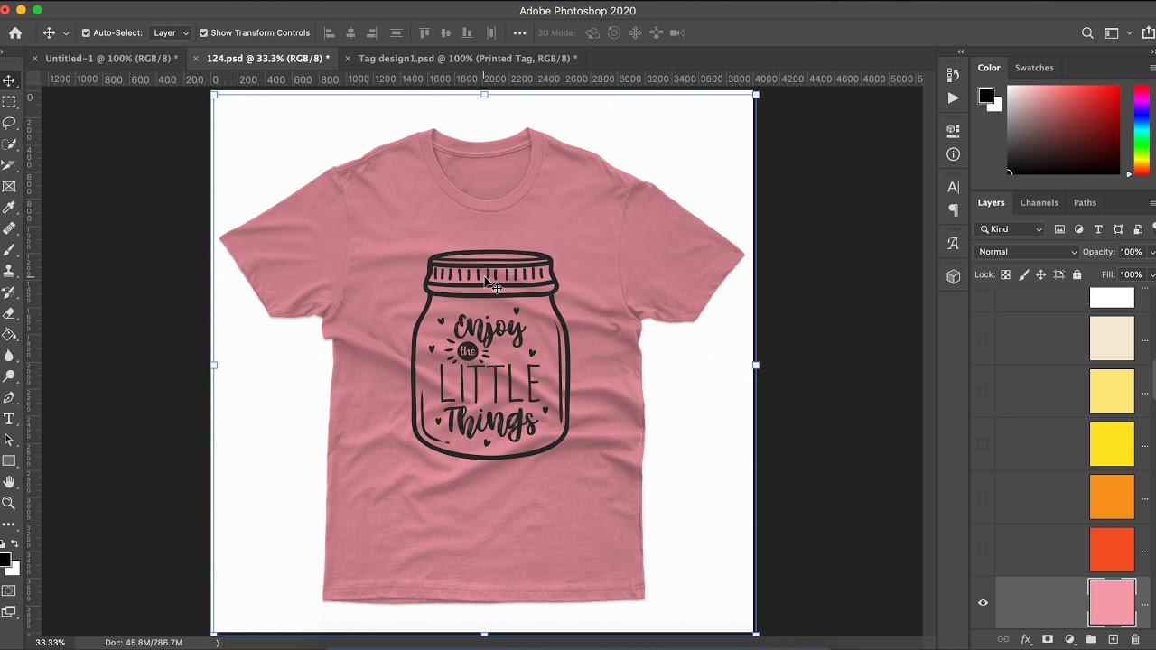 Download T-shirt Mockup Photoshop Tutorial - How to make a design on T-Shirt I Vector design I T-Shirt ...