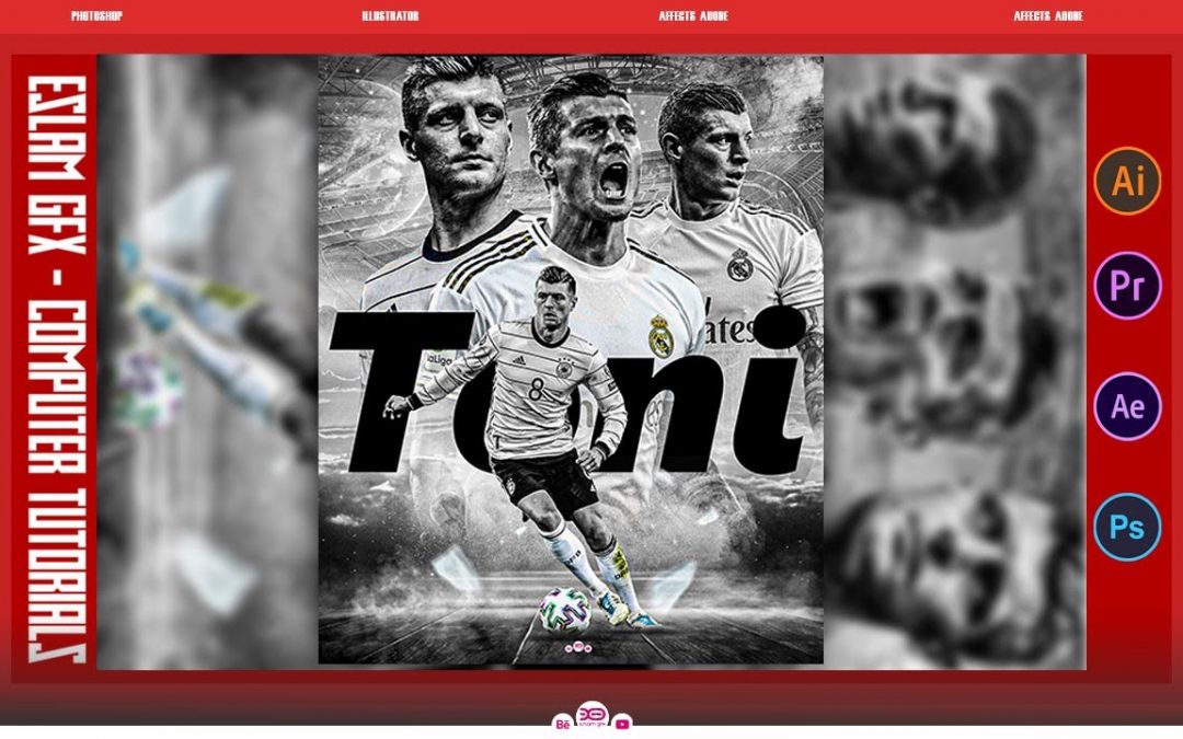 Adobe Photoshop Tutorial Toni Kroos l Sports Poster Design