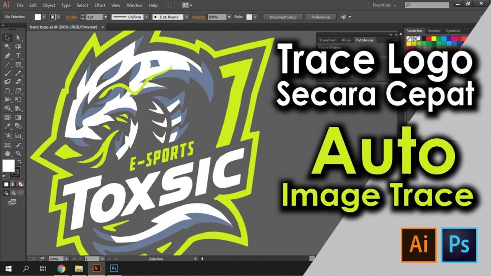 vectorize logo in illustrator