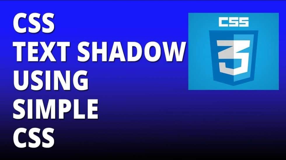 CSS text shadow using simple CSS – Cascading Style Sheets Tutorial ...