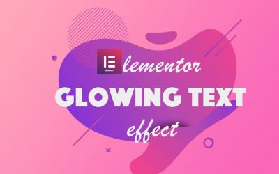 Elementor glowing text effect – Neon glow using CSS and heading widget