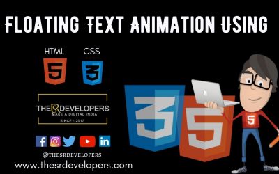 Floating Text Animation Using HTML & CSS #thesrdevelopers #webdesign #webdevelopement #Floatingtext