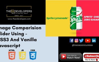 Image Comparision Slider Using CSS3 And Vanilla Javascript #thesrdevelopers #webdesign #Slider #CSS