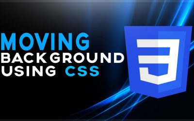 How to make moving background using Html and css