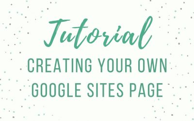 Do It Yourself – Tutorials – Tutorial: Creating Your Own Google Site