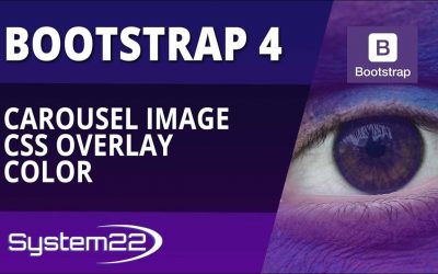 Bootstrap 4 Basics Carousel Image CSS Overlay Color