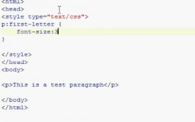 1 minute tutorials – CSS style first letter in a paragraph