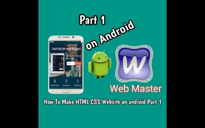 How To make HTML CSS website on android part 1