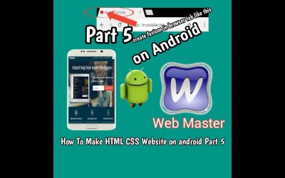 [How To make HTML CSS website on android part 5] Create favicon in Browser Tab on android