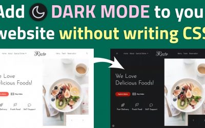 How to add dark mode to your website with no CSS