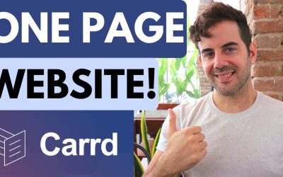 Do It Yourself – Tutorials – Carrd.co Tutorial – Create a One Page Website!