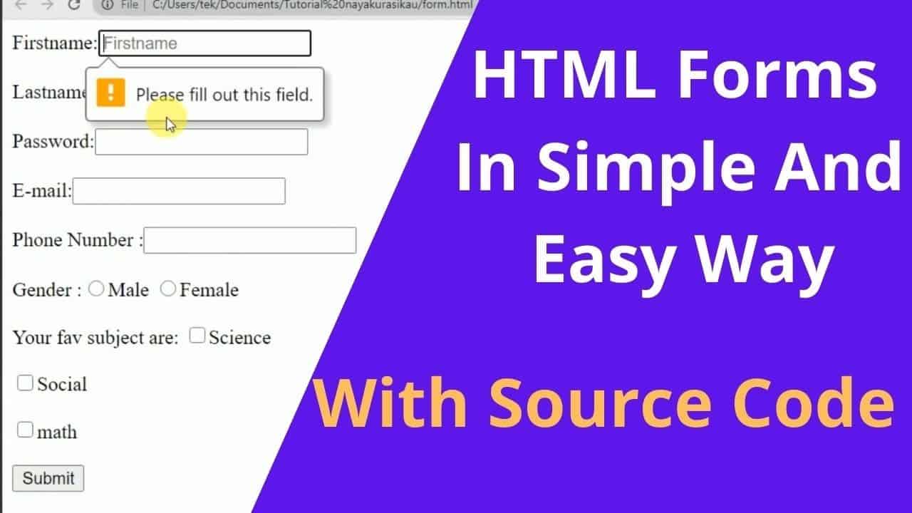 Create HTML Form in Nepali | Web Development | Nayakurasikau