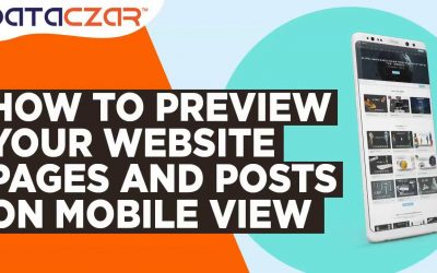 Do It Yourself – Tutorials – How to Preview Your Website Pages and Posts on Mobile View