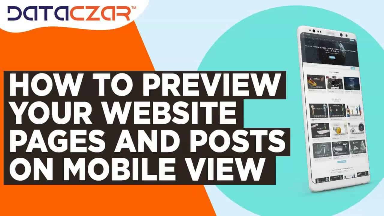 How to Preview Your Website Pages and Posts on Mobile View