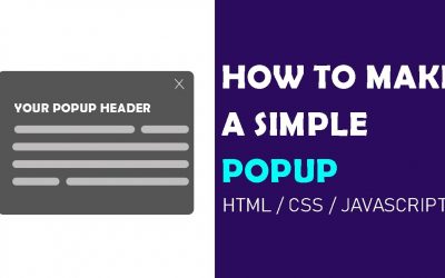 How to Create a Simple Modal Popup | HTML, CSS, JavaScript | Web cifar 2020