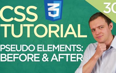 CSS3 Tutorial for Beginners: 30 Before and After Pseudo Elements In CSS