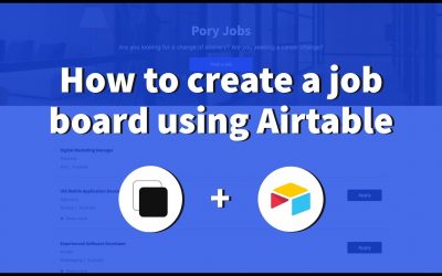 Do It Yourself – Tutorials – How to create a job board using Airtable (launch with free domain)