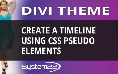 Divi Theme Create A Timeline Using CSS Pseudo Elements